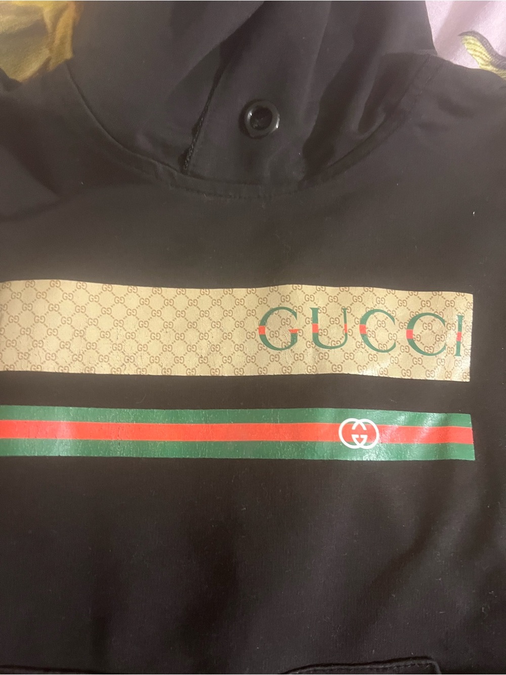 Gucci Black Sweatpants with Green-Red Web Stripe - Picture 2 of 7